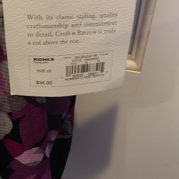 NWT 2X Pretty Floral Top - Picture 4 of 6